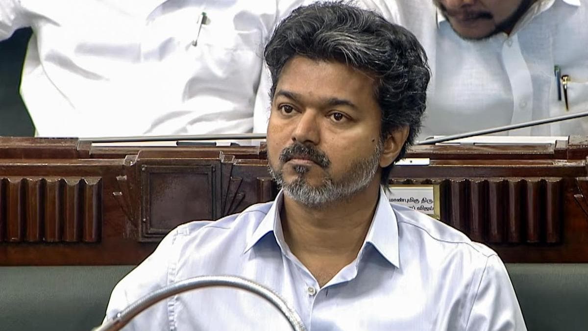 Tamil Nadu Chief Minister Vijay attending proceedings inside the state assembly